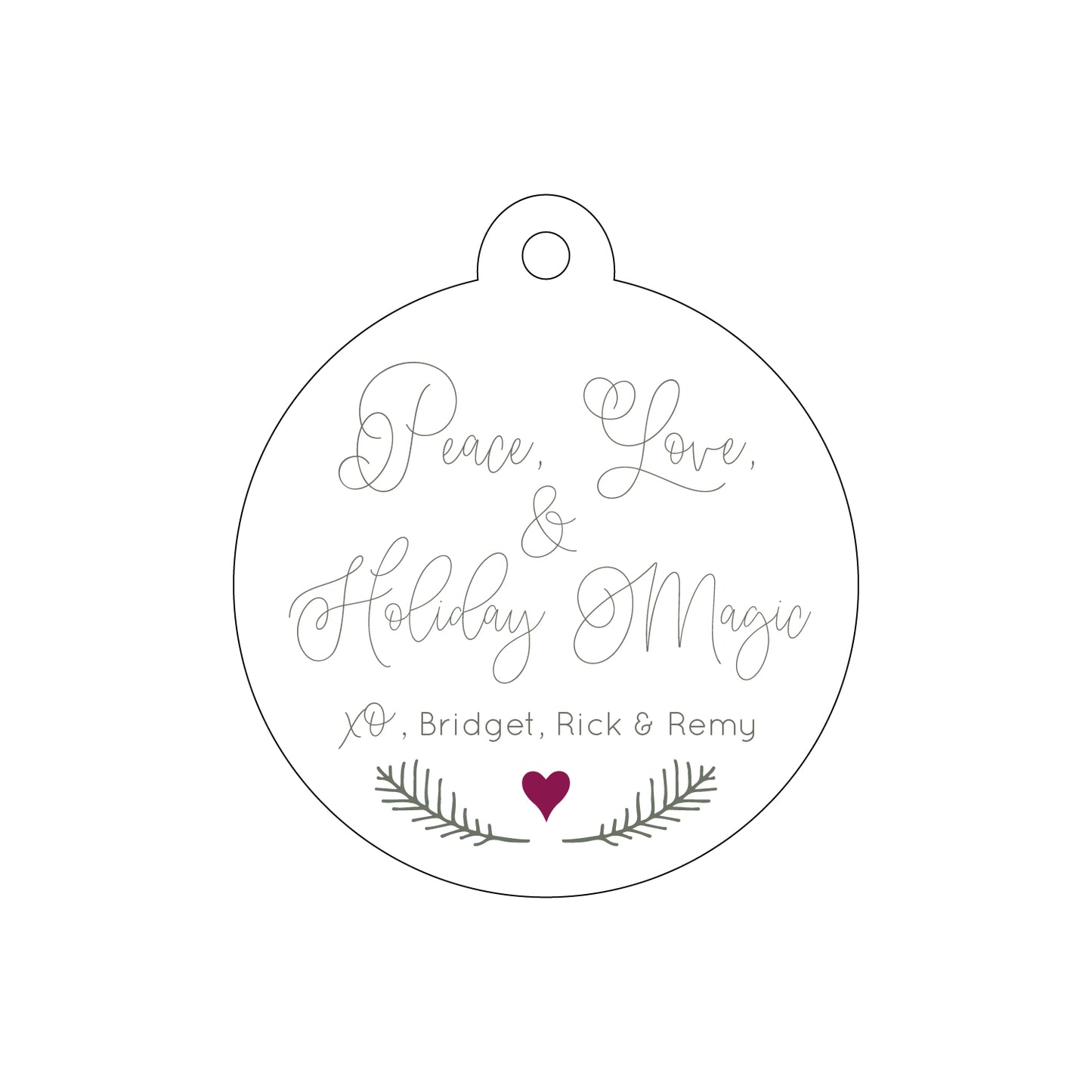 Personalized Gift Tag - T348