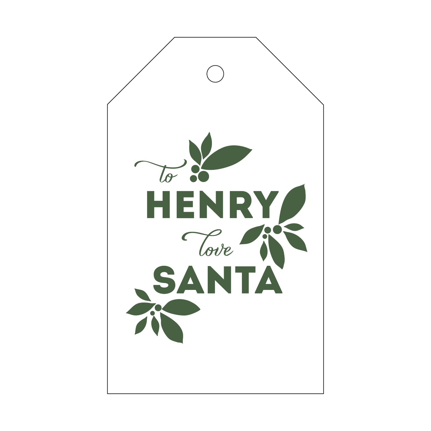 Personalized Gift Tag - T37