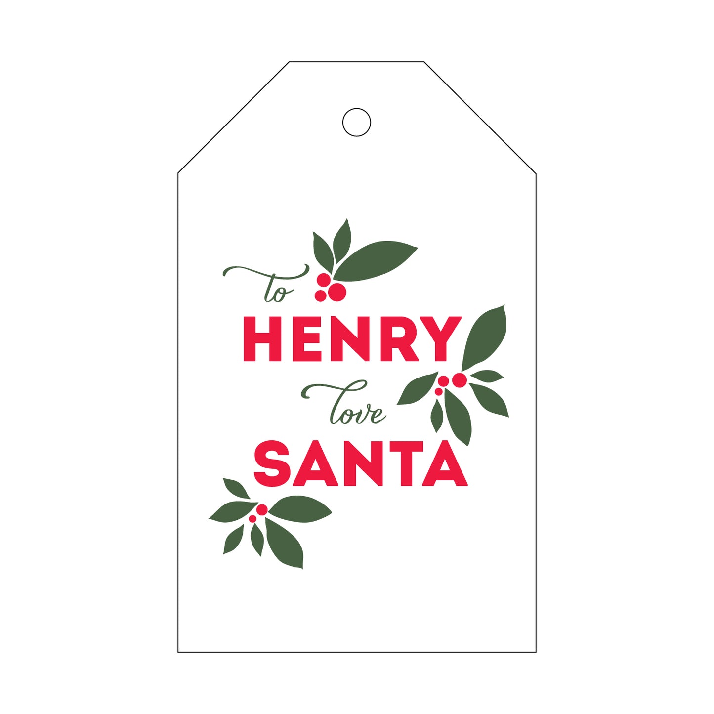 Personalized Gift Tag - T37