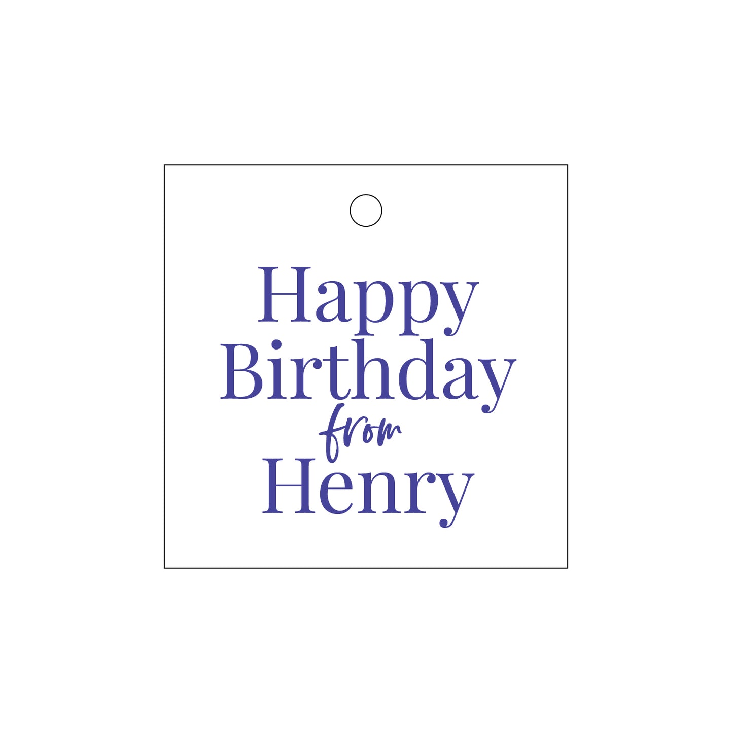 Personalized Gift Tag - T383