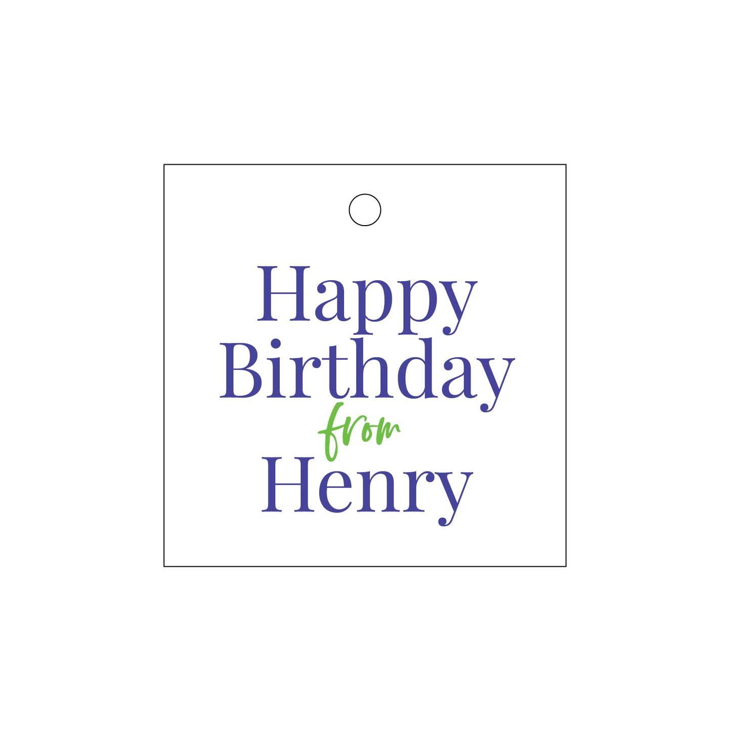 Personalized Gift Tag - T383