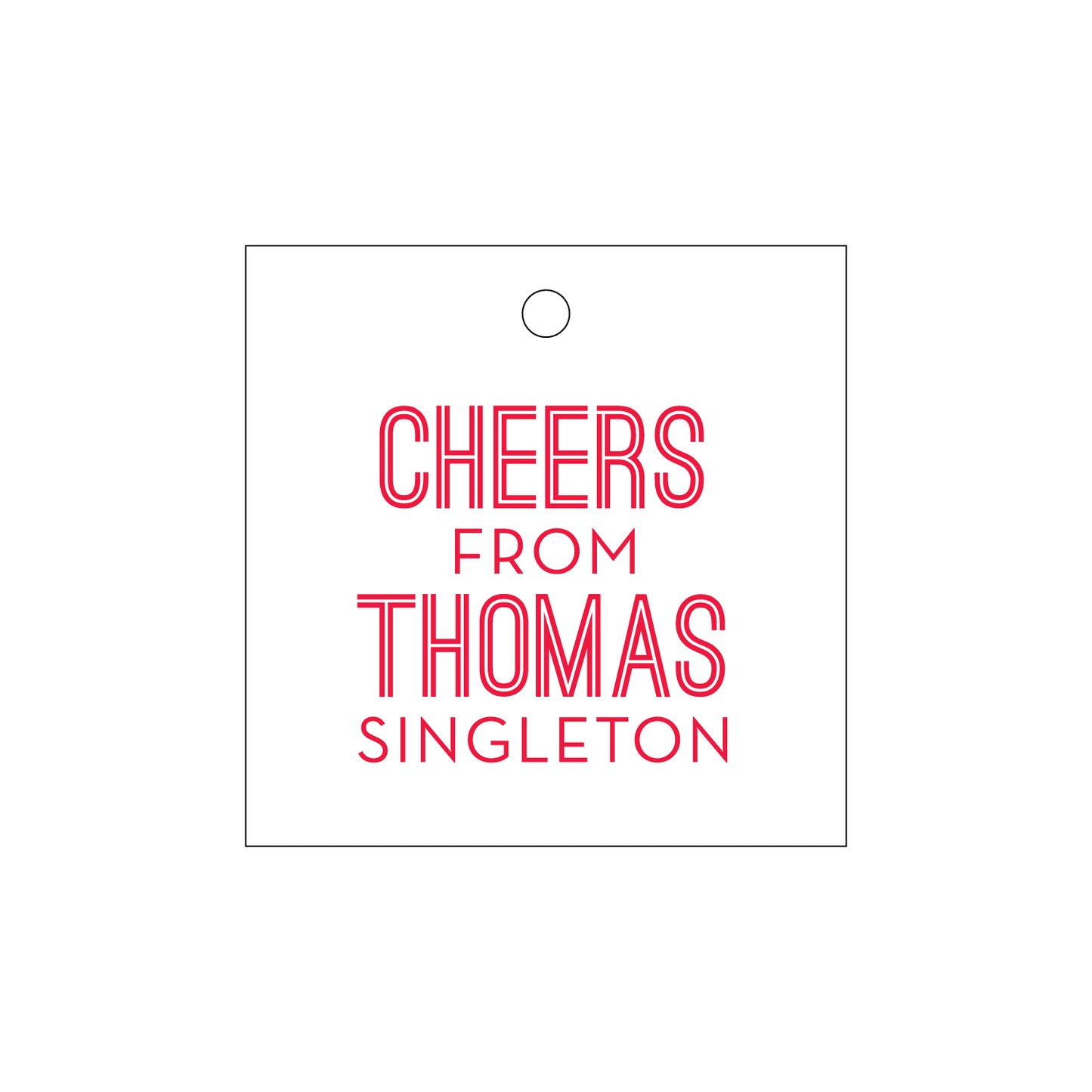 Personalized Gift Tag - T385