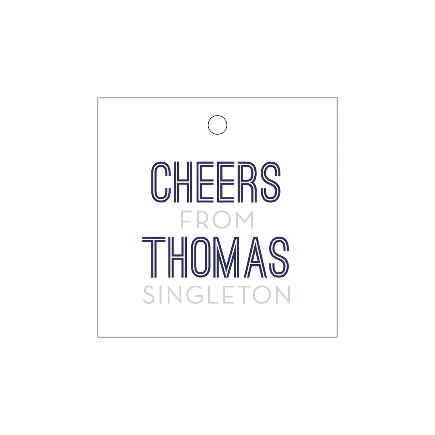 Personalized Gift Tag - T385