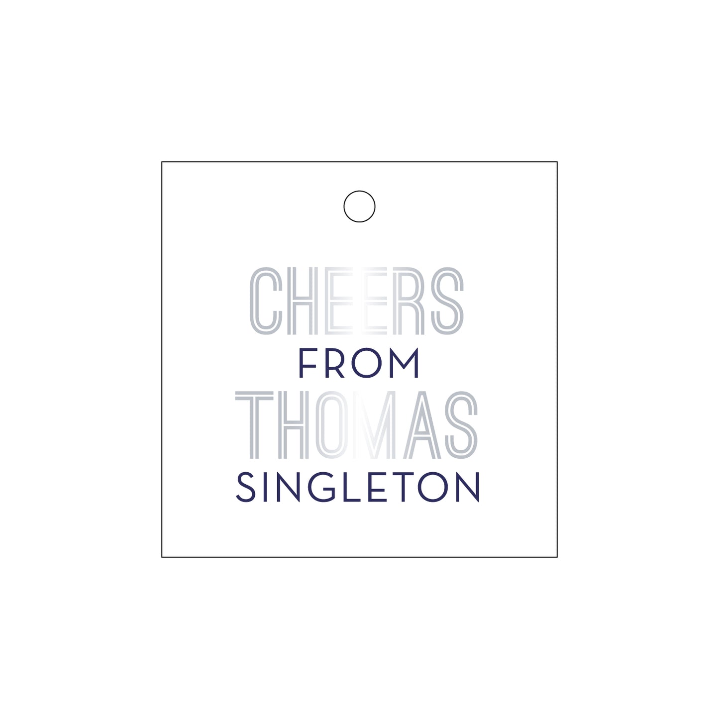 Personalized Gift Tag - T385