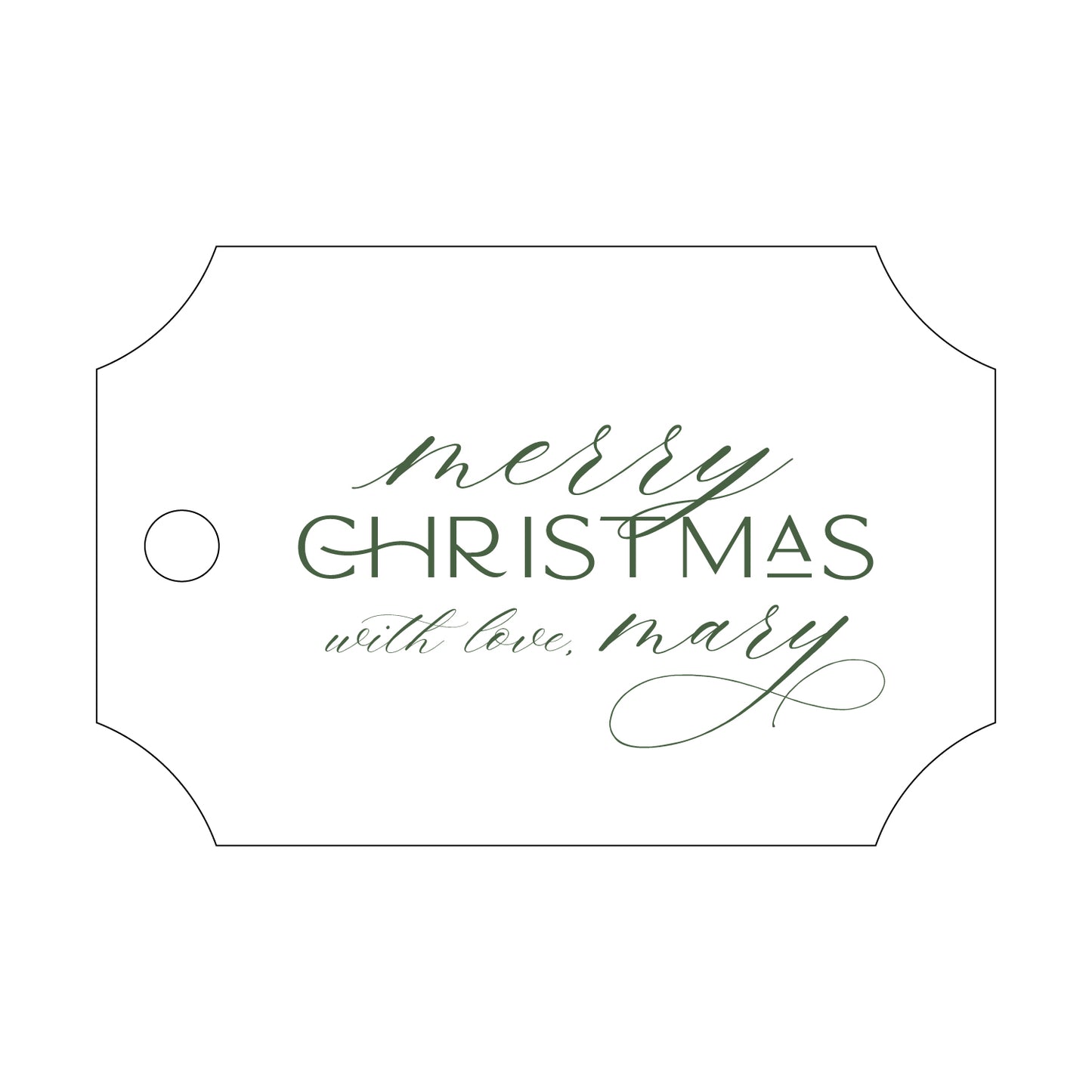 Personalized Gift Tag - T403