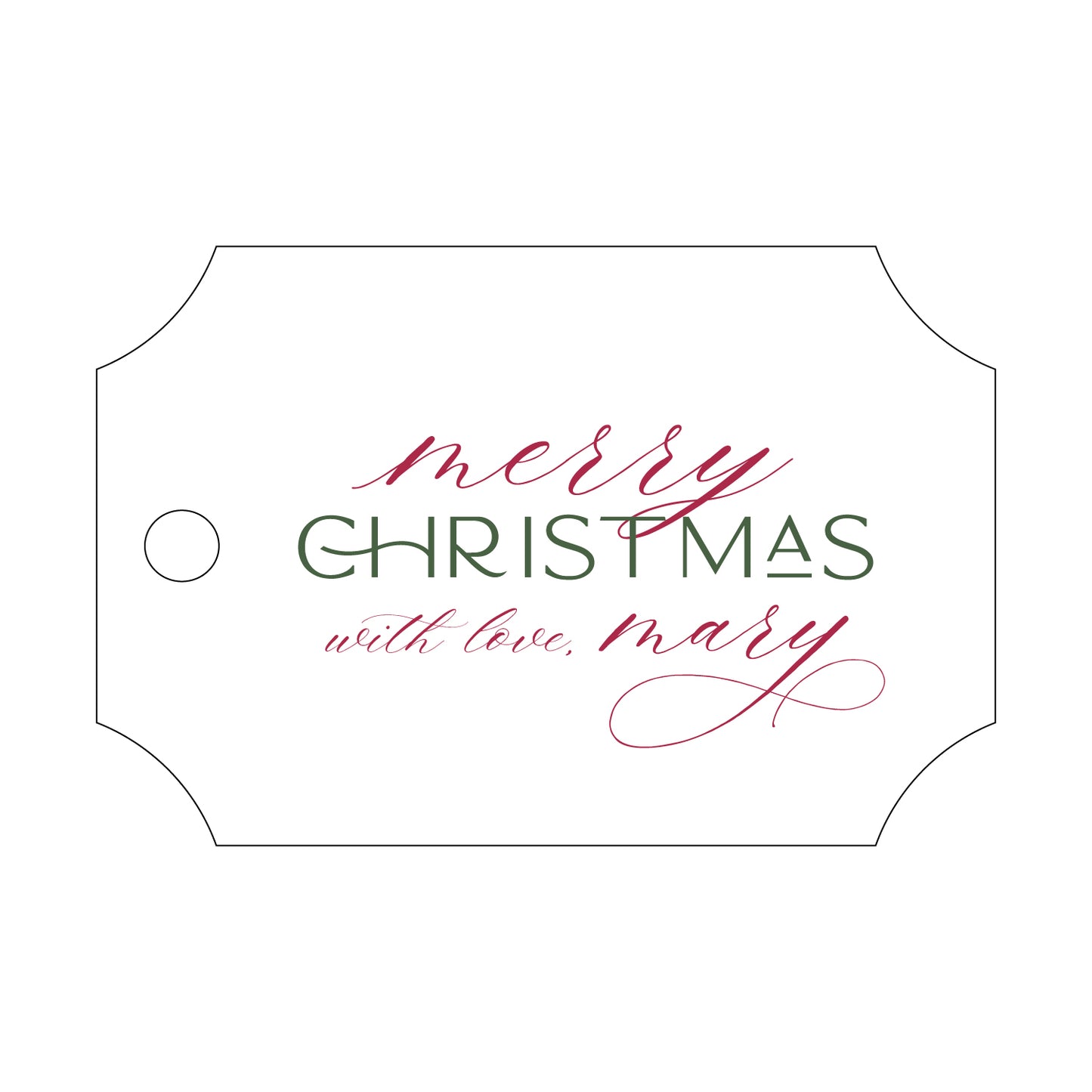 Personalized Gift Tag - T403