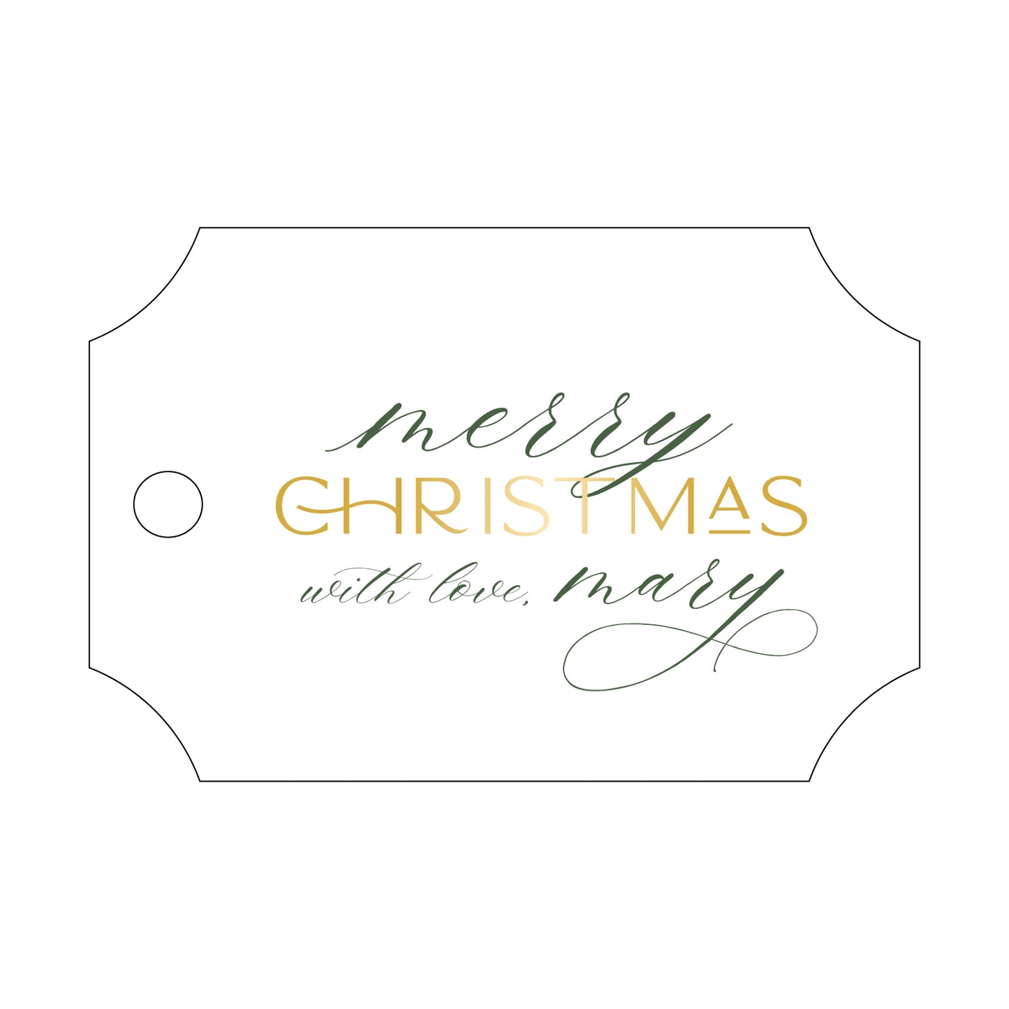 Personalized Gift Tag - T403