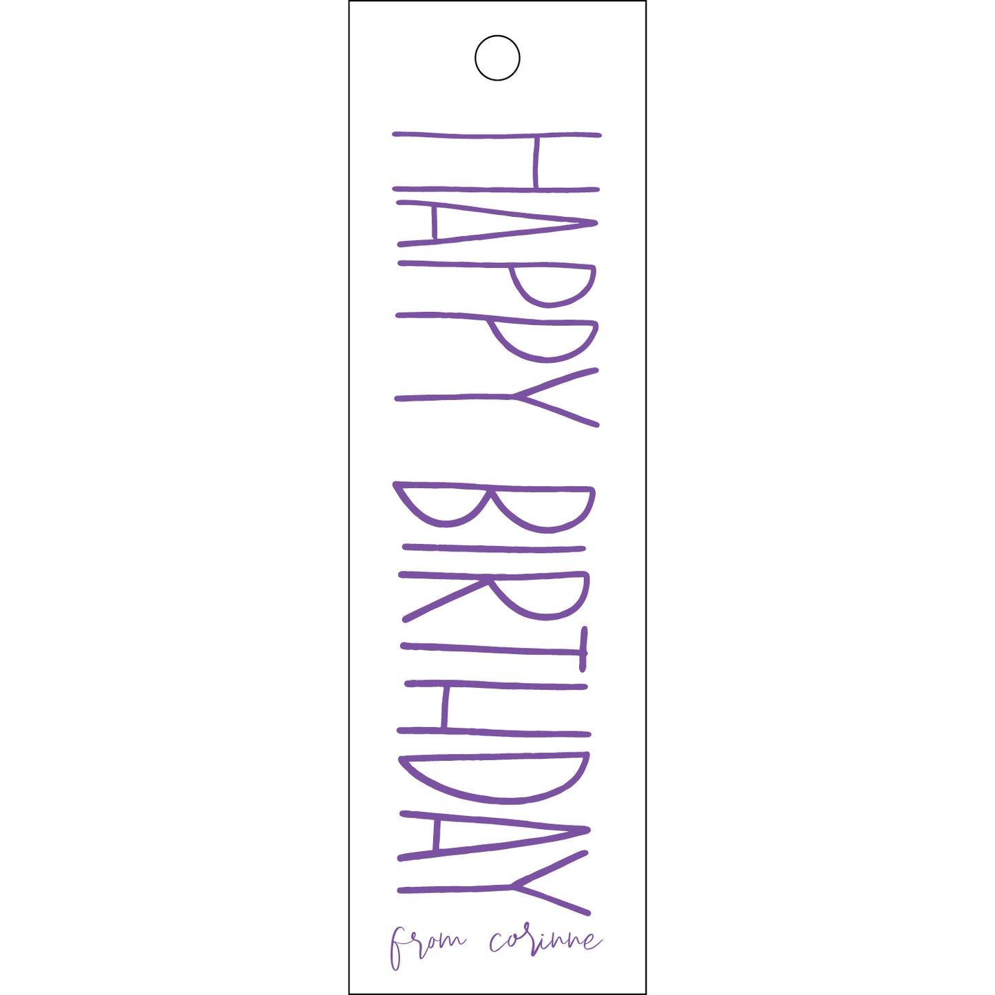 Personalized Gift Tag - T407