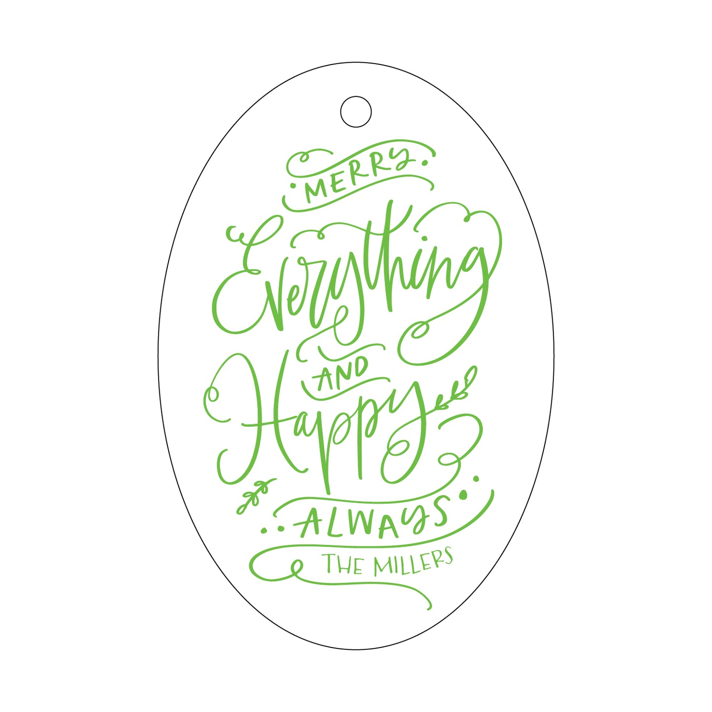 Personalized Gift Tag - T409