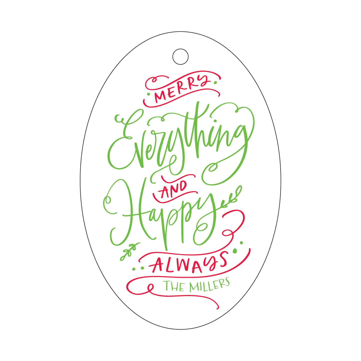 Personalized Gift Tag - T409