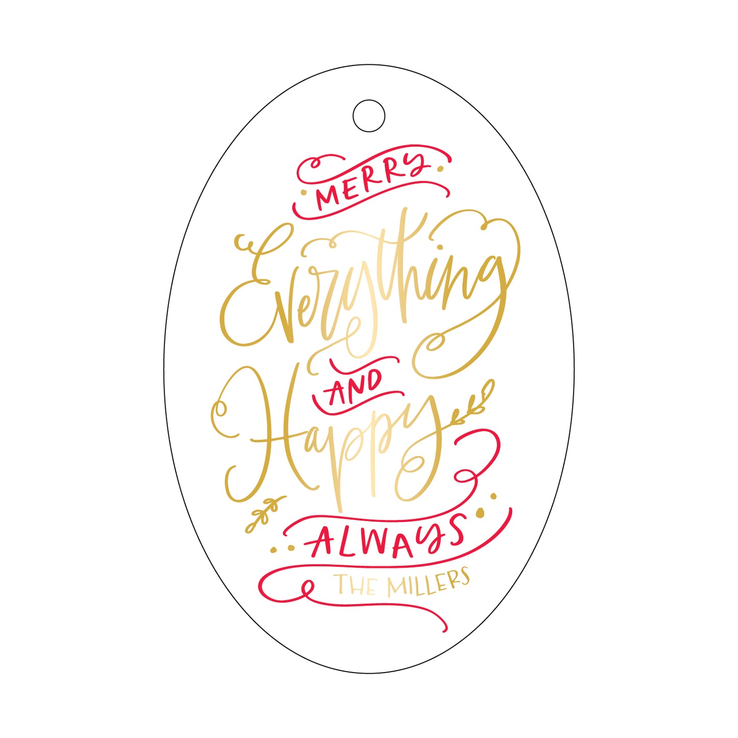 Personalized Gift Tag - T409