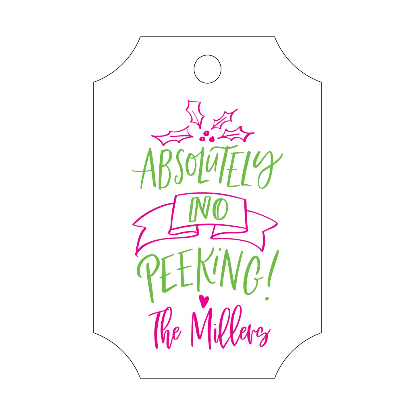 Personalized Gift Tag - T414