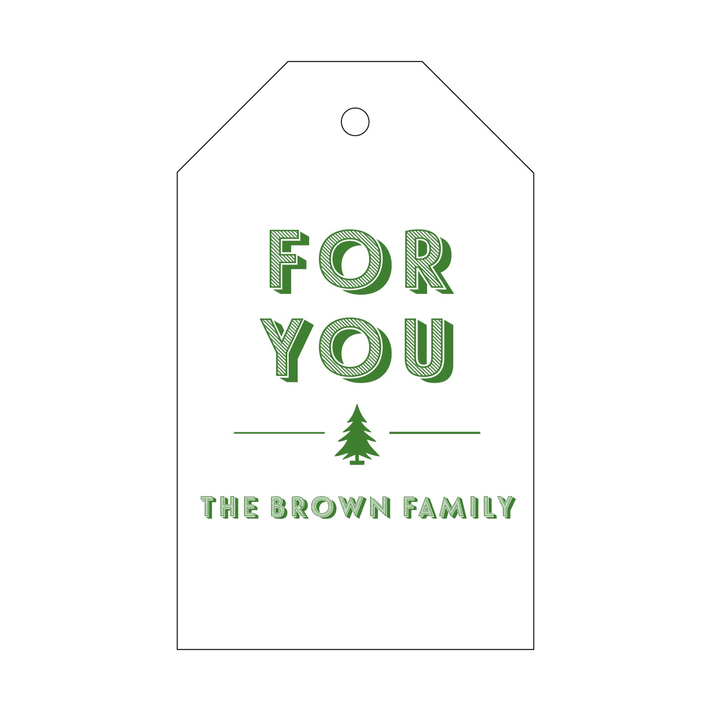 Personalized Gift Tag - T418