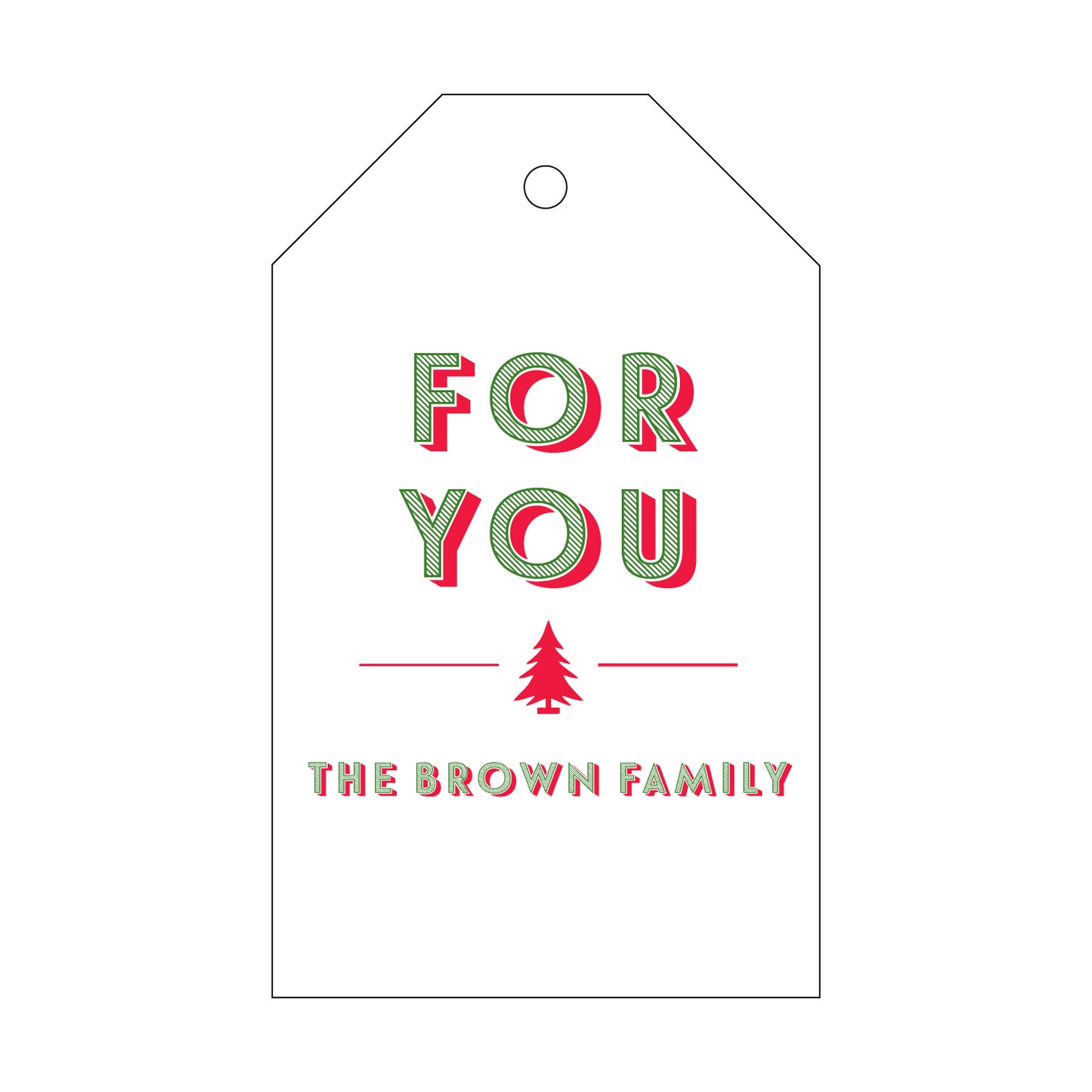 Personalized Gift Tag - T418