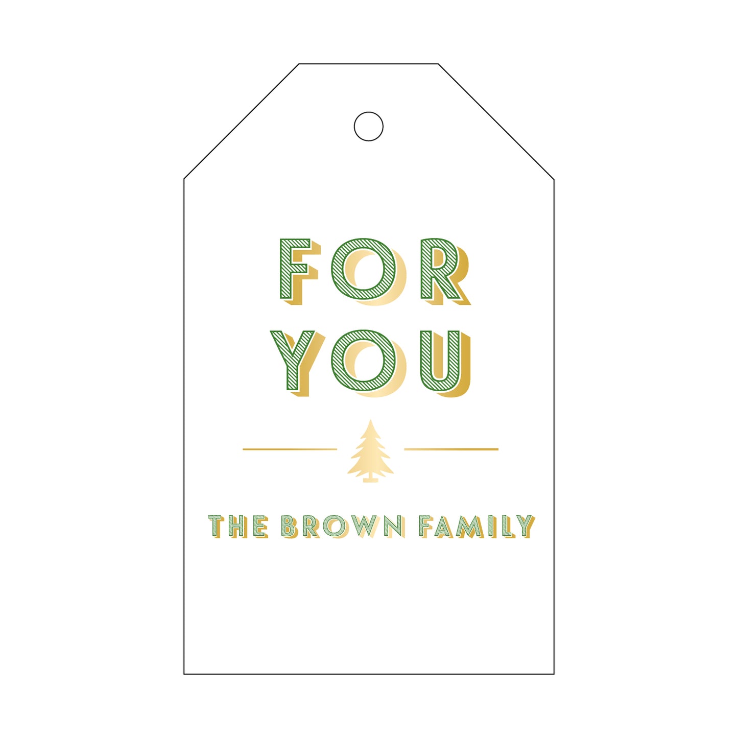 Personalized Gift Tag - T418