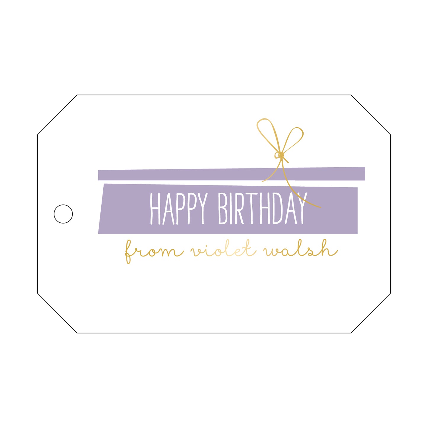 Personalized Gift Tag - T41