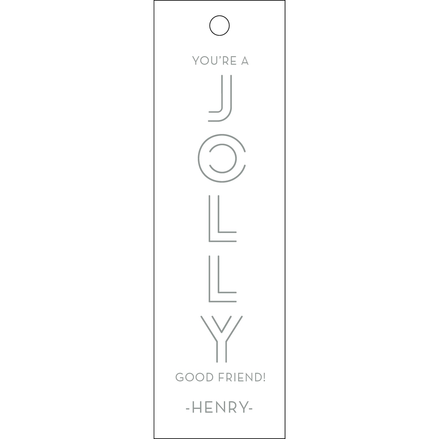 Personalized Gift Tag - T428