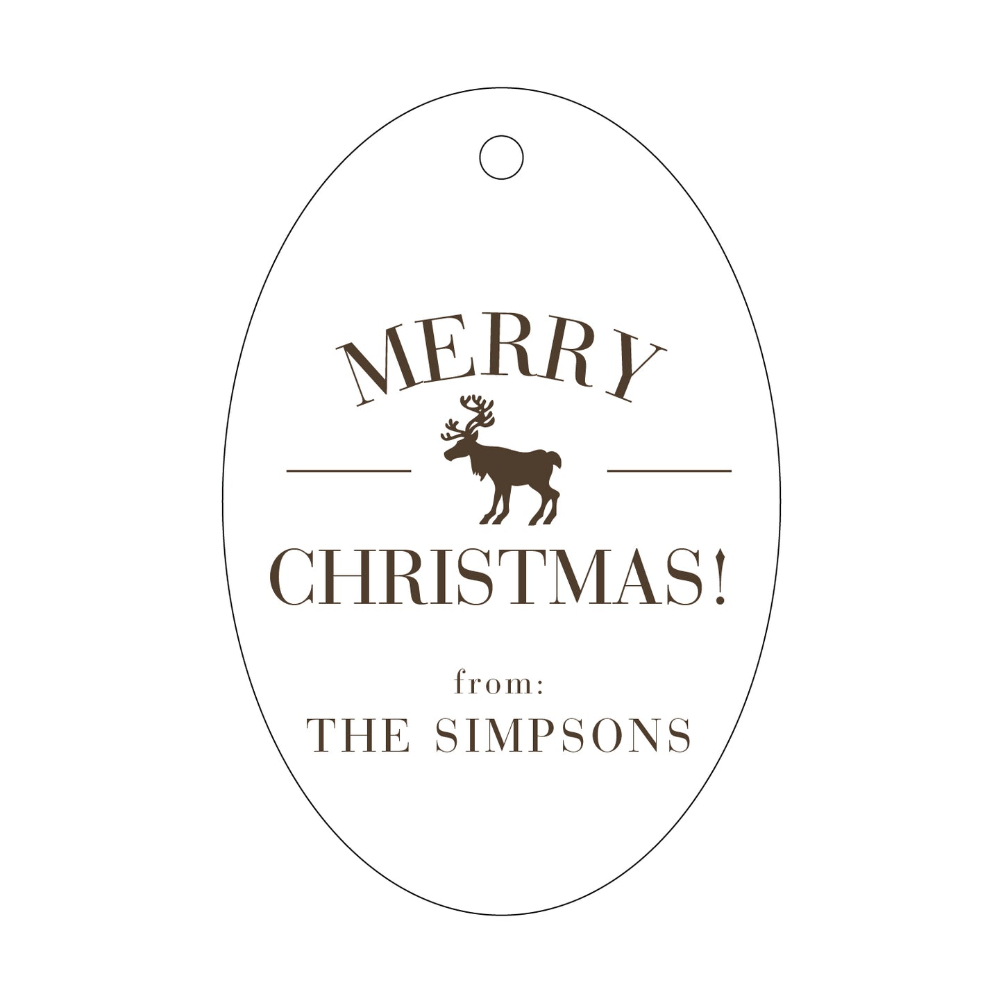 Personalized Gift Tag - T43