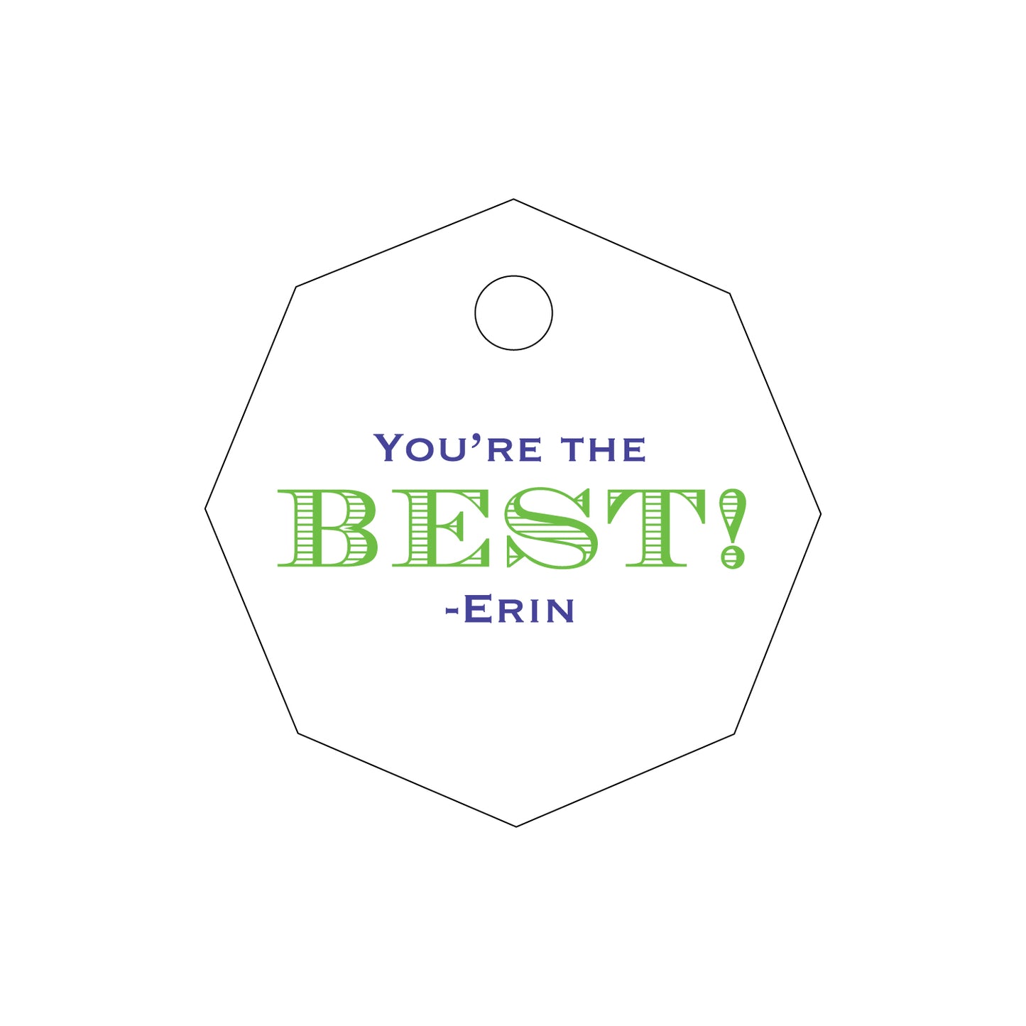 Personalized Gift Tag - T442