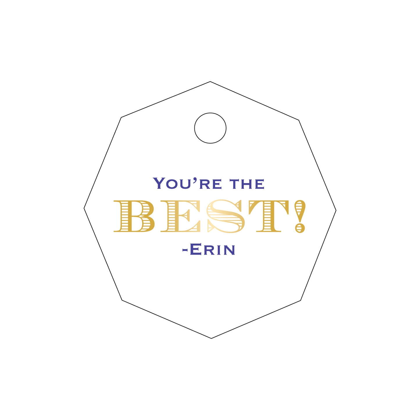 Personalized Gift Tag - T442