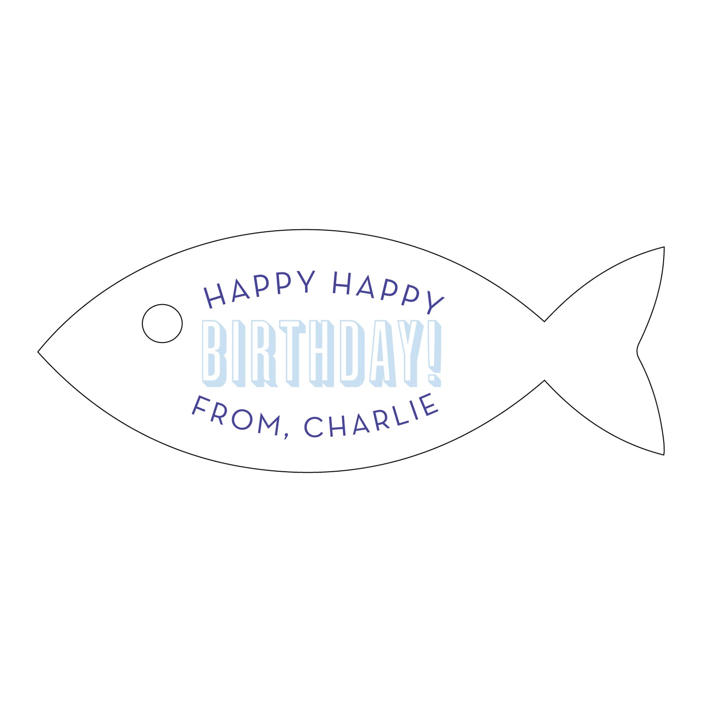 Personalized Gift Tag - T443