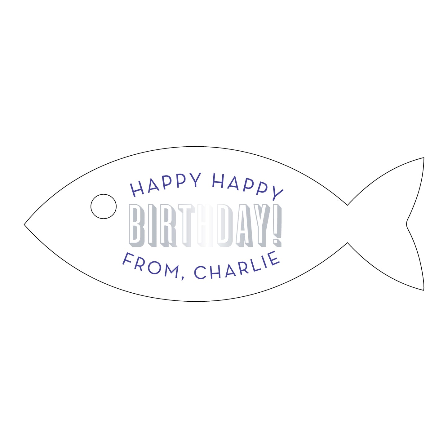 Personalized Gift Tag - T443