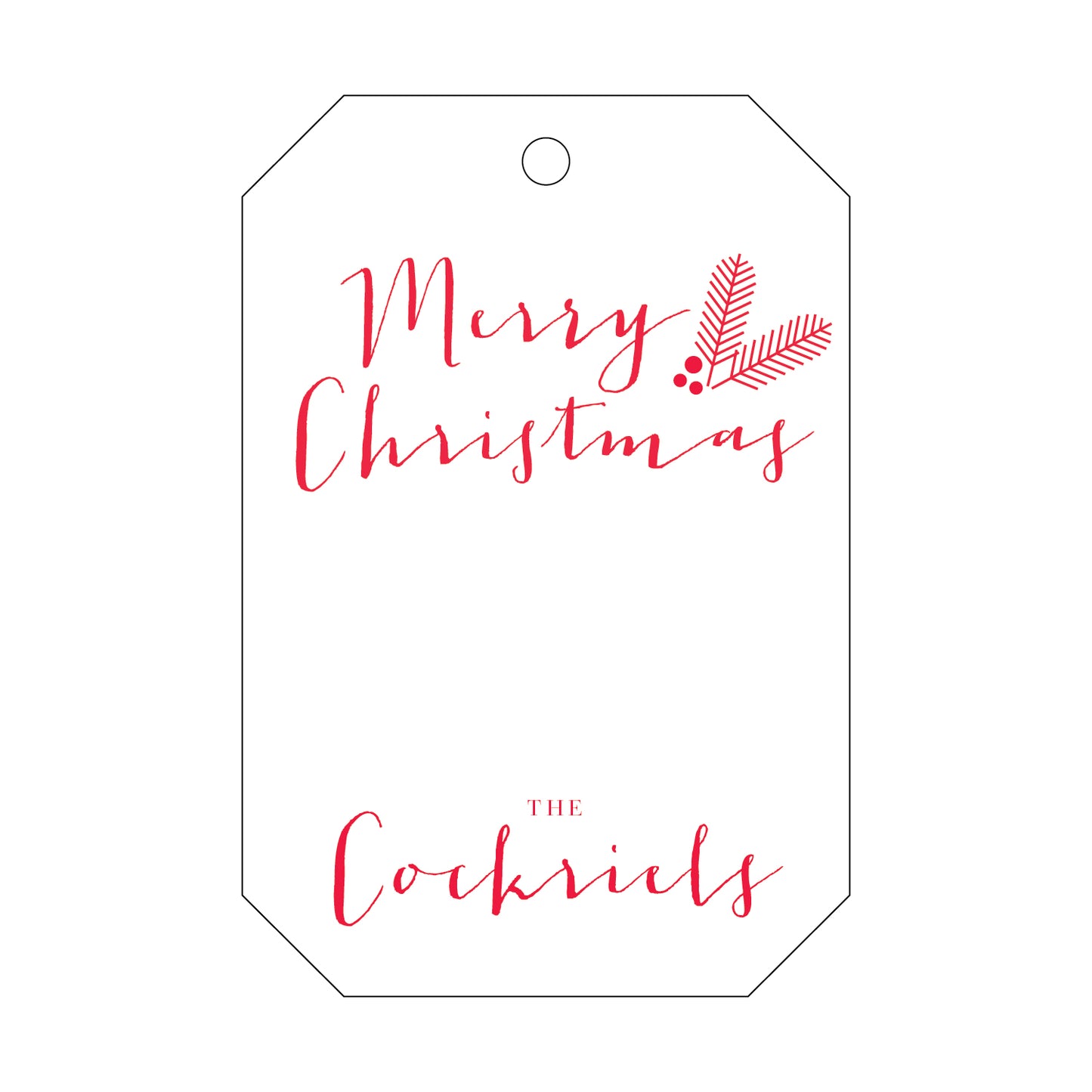 Personalized Gift Tag - T45