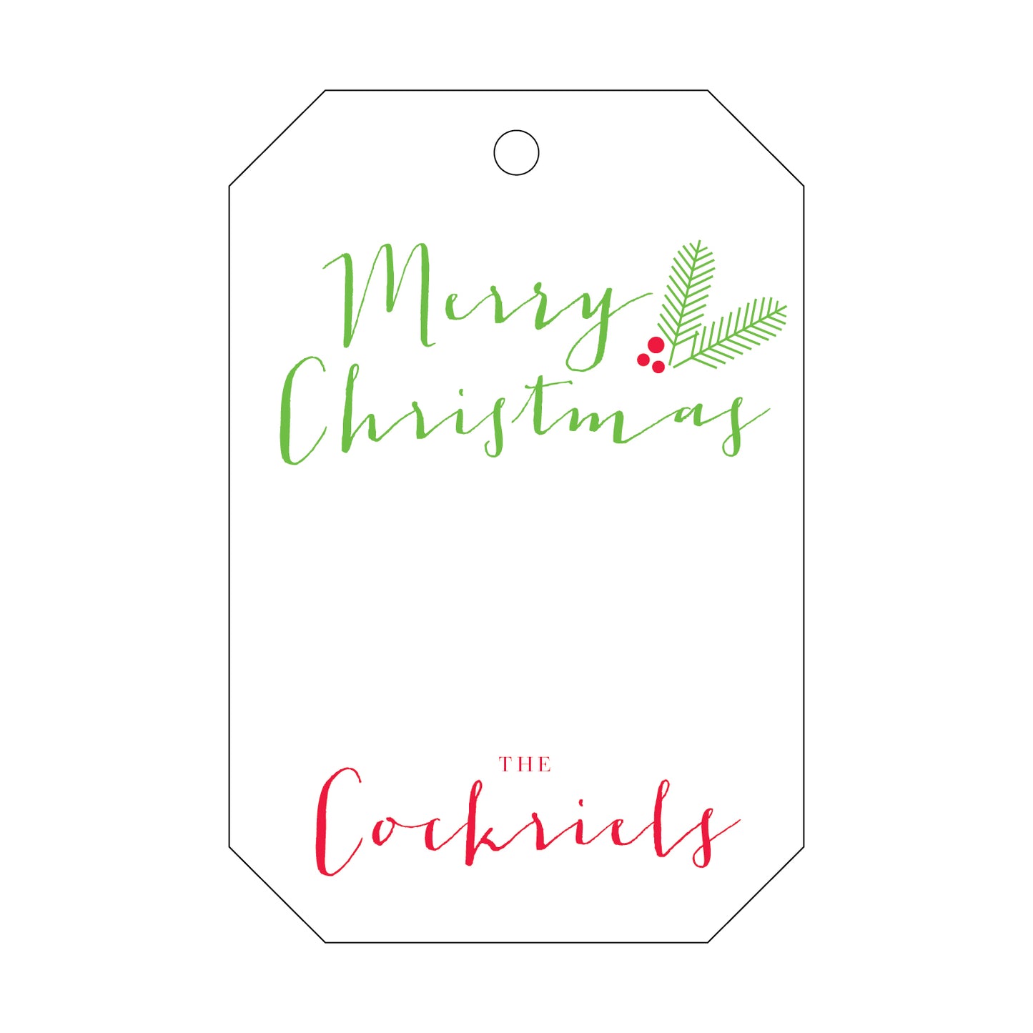 Personalized Gift Tag - T45