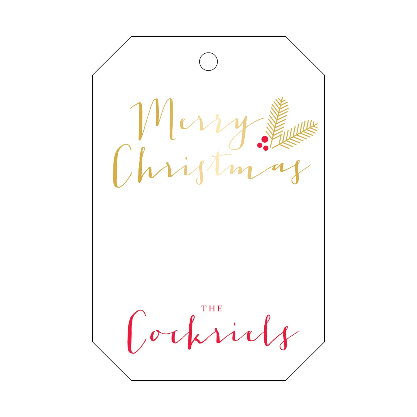 Personalized Gift Tag - T45