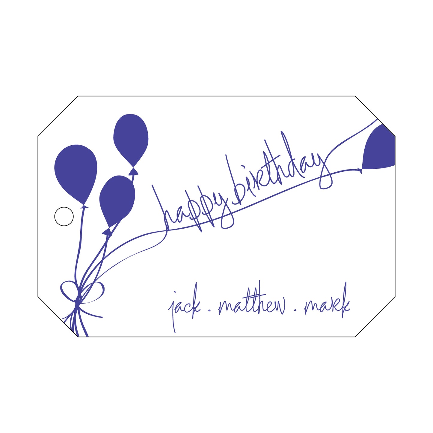 Personalized Gift Tag - T46