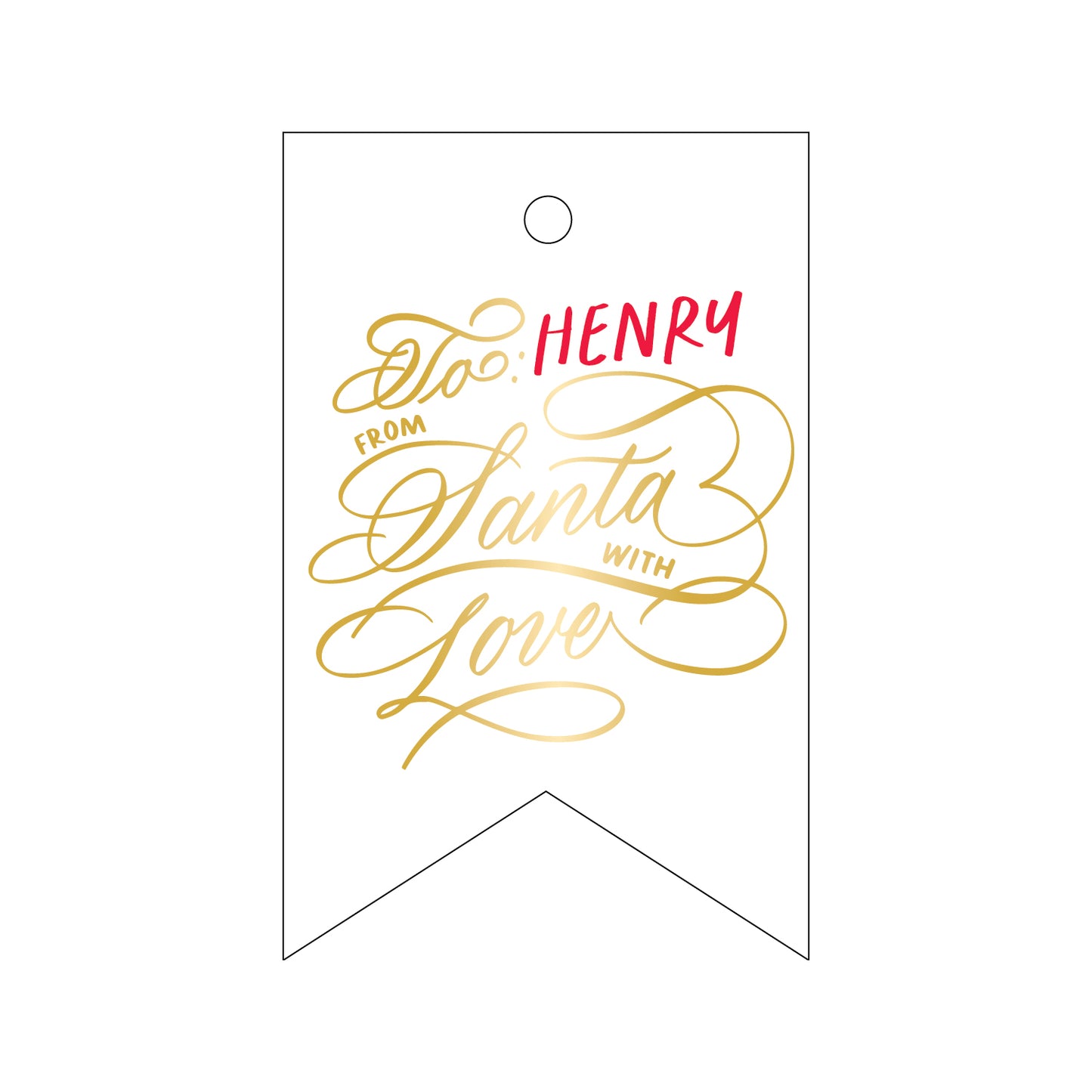 Personalized Gift Tag - T471