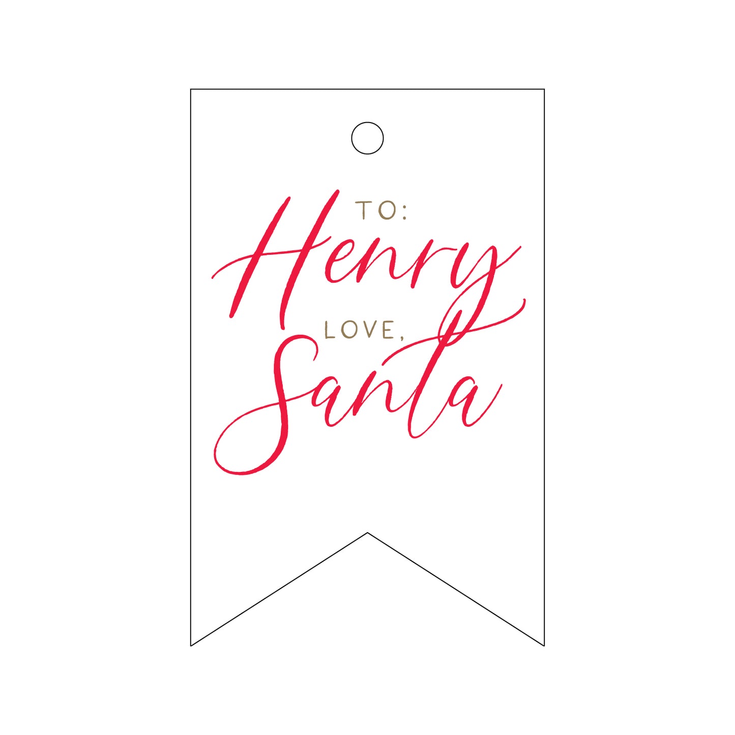 Personalized Gift Tag - T480