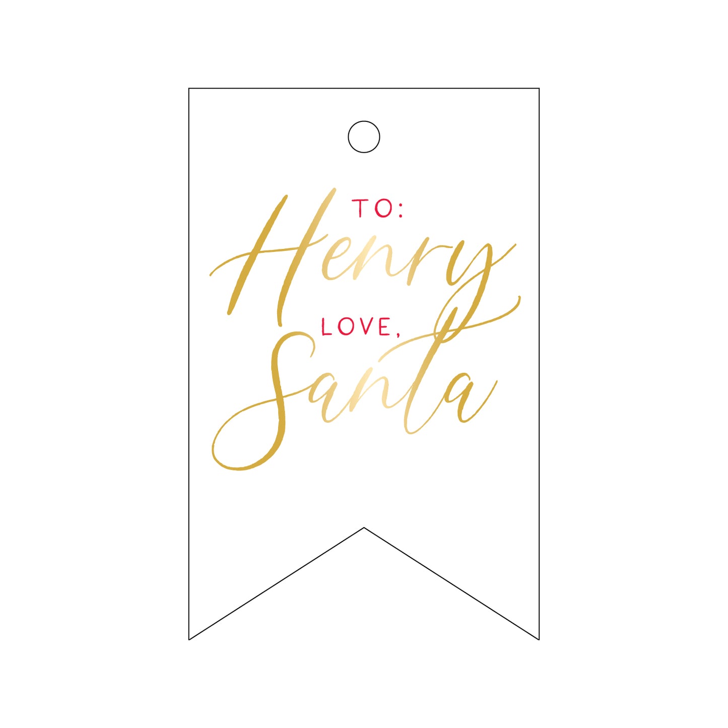 Personalized Gift Tag - T480