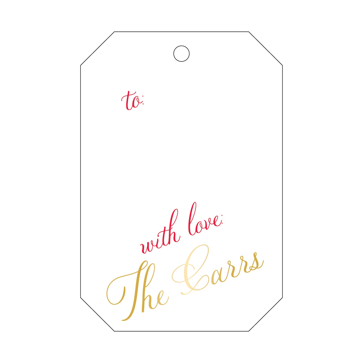 Personalized Gift Tag - T481