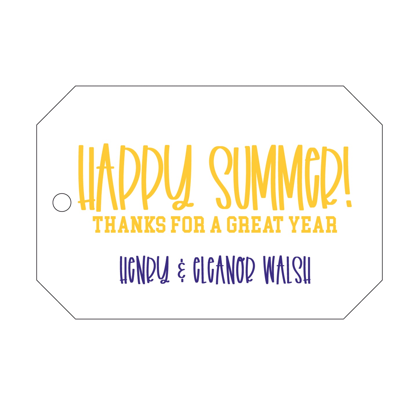 Personalized Gift Tag - T494