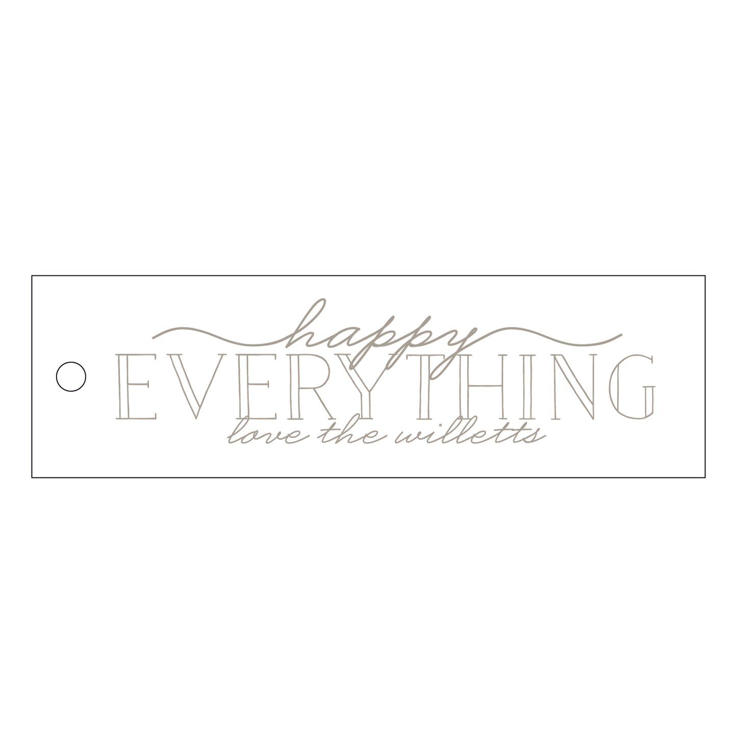 Personalized Gift Tag - 496