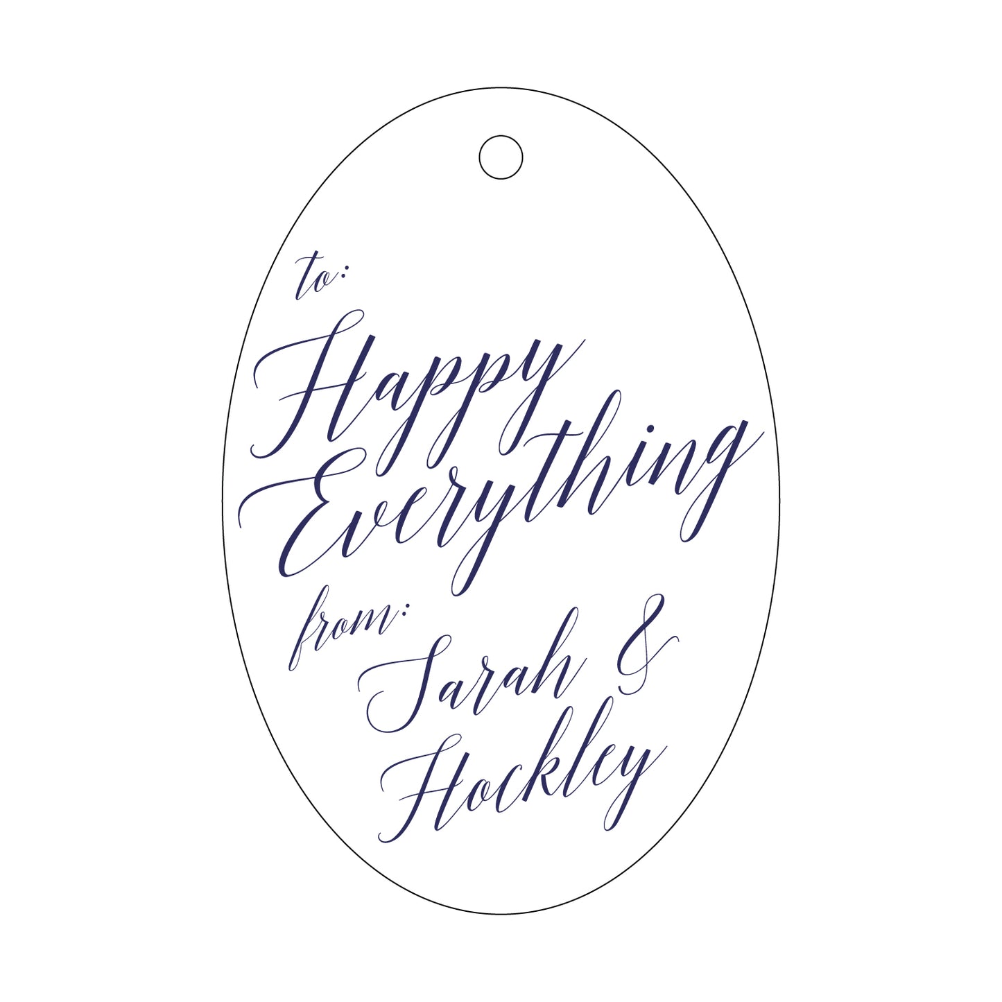 Personalized Gift Tag - T50