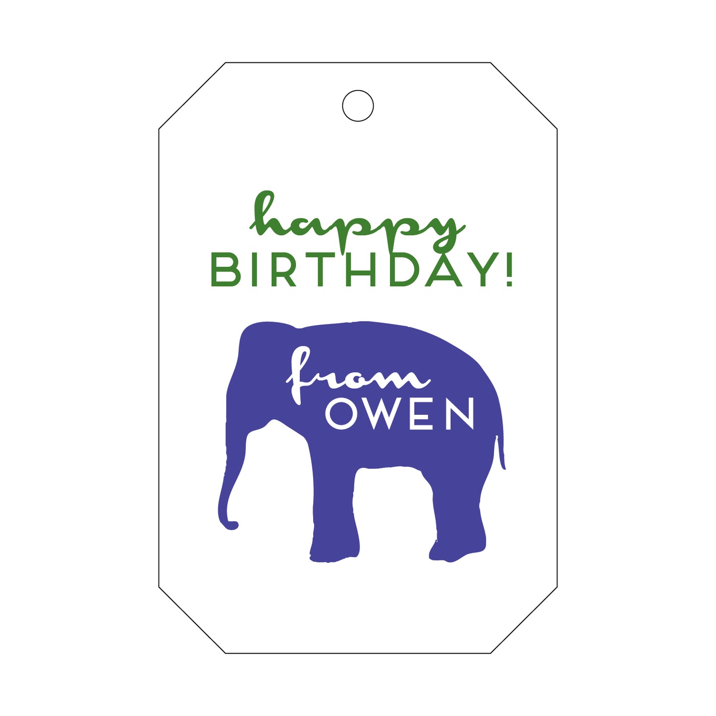Personalized Gift Tag - T53