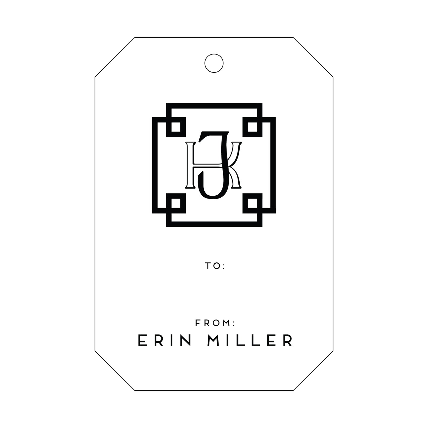Personalized Gift Tag - T55