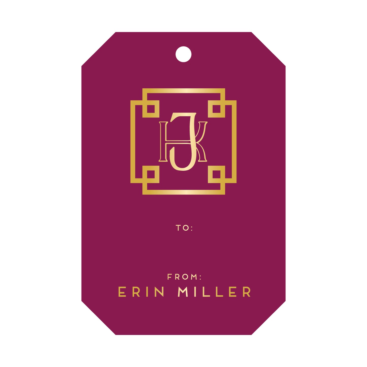 Personalized Gift Tag - T55