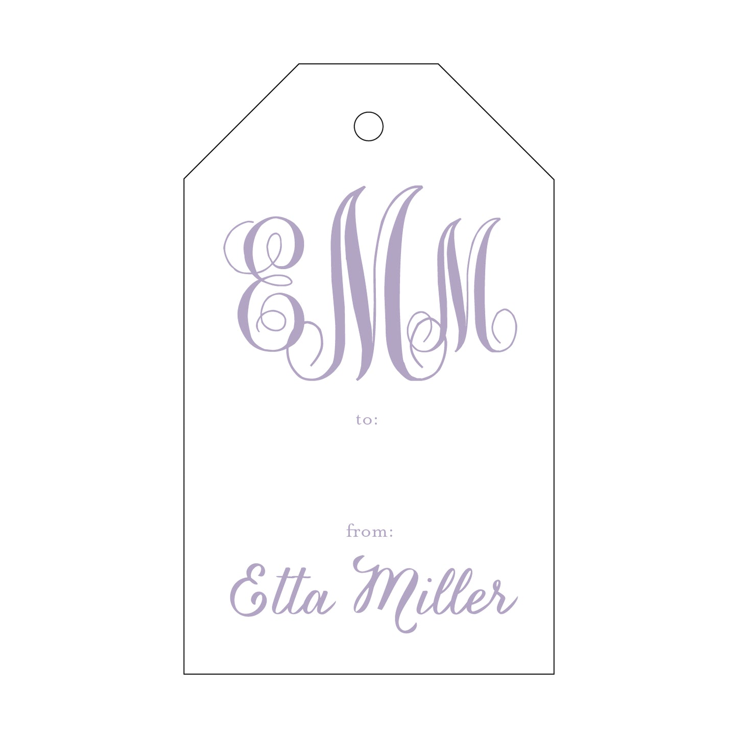 Personalized Gift Tag - T57