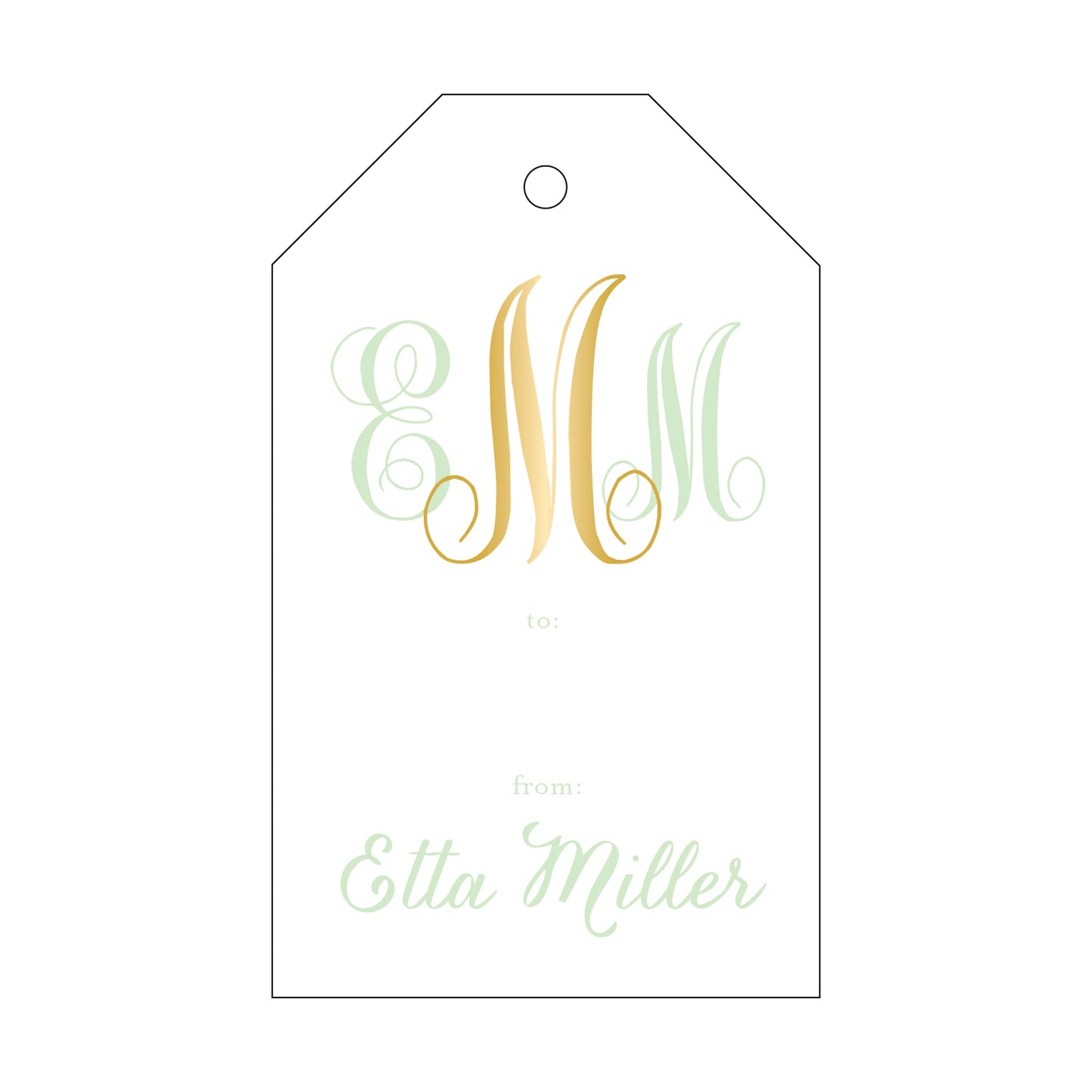 Personalized Gift Tag - T57