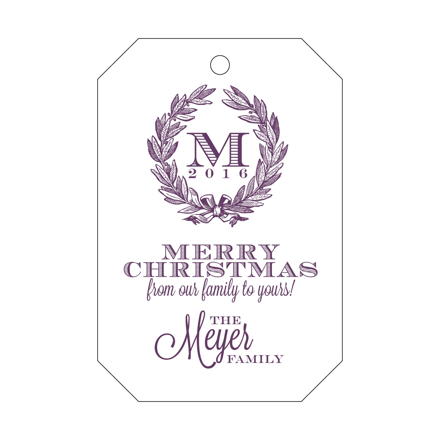 Personalized Gift Tag - T58