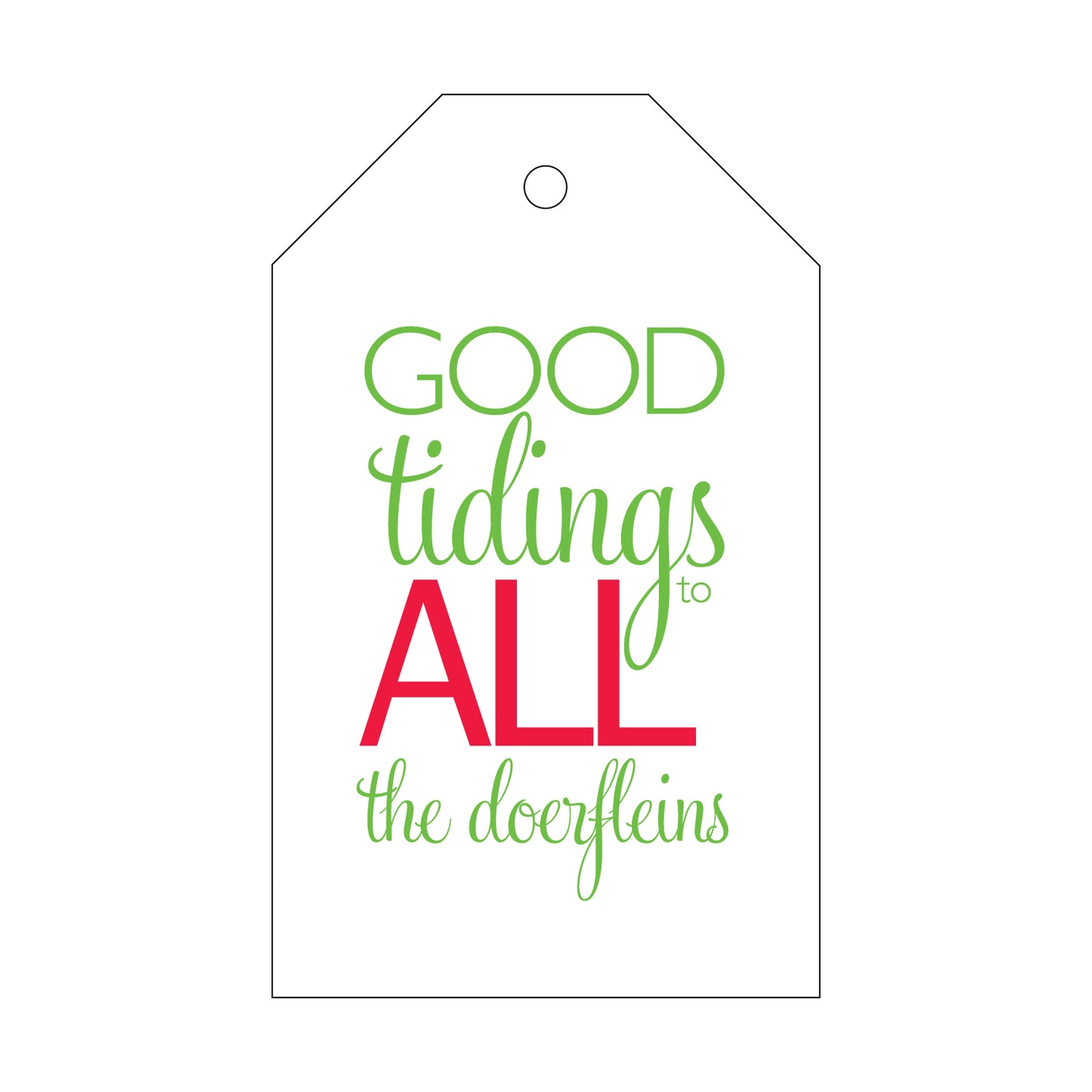 Personalized Gift Tag - T63