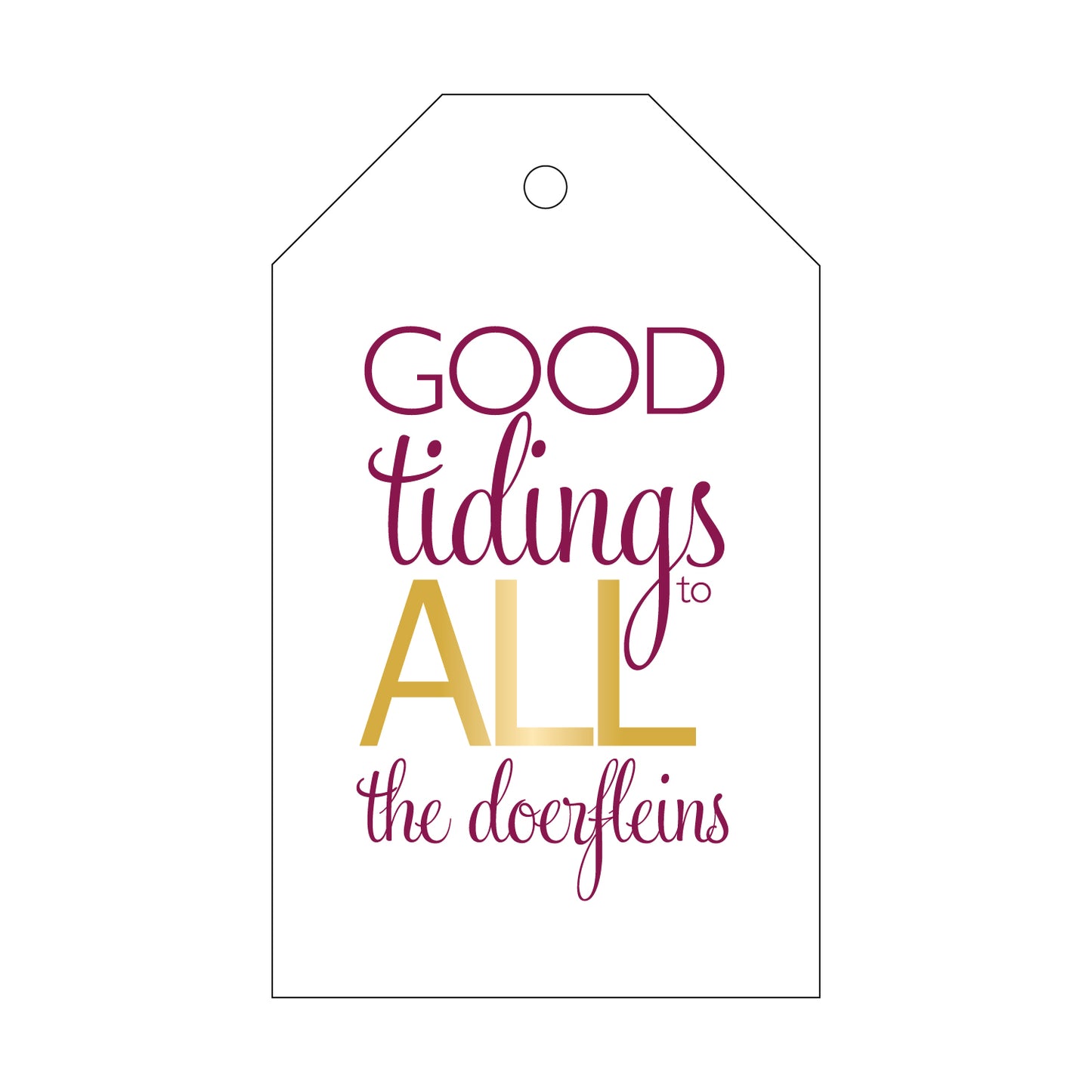 Personalized Gift Tag - T63