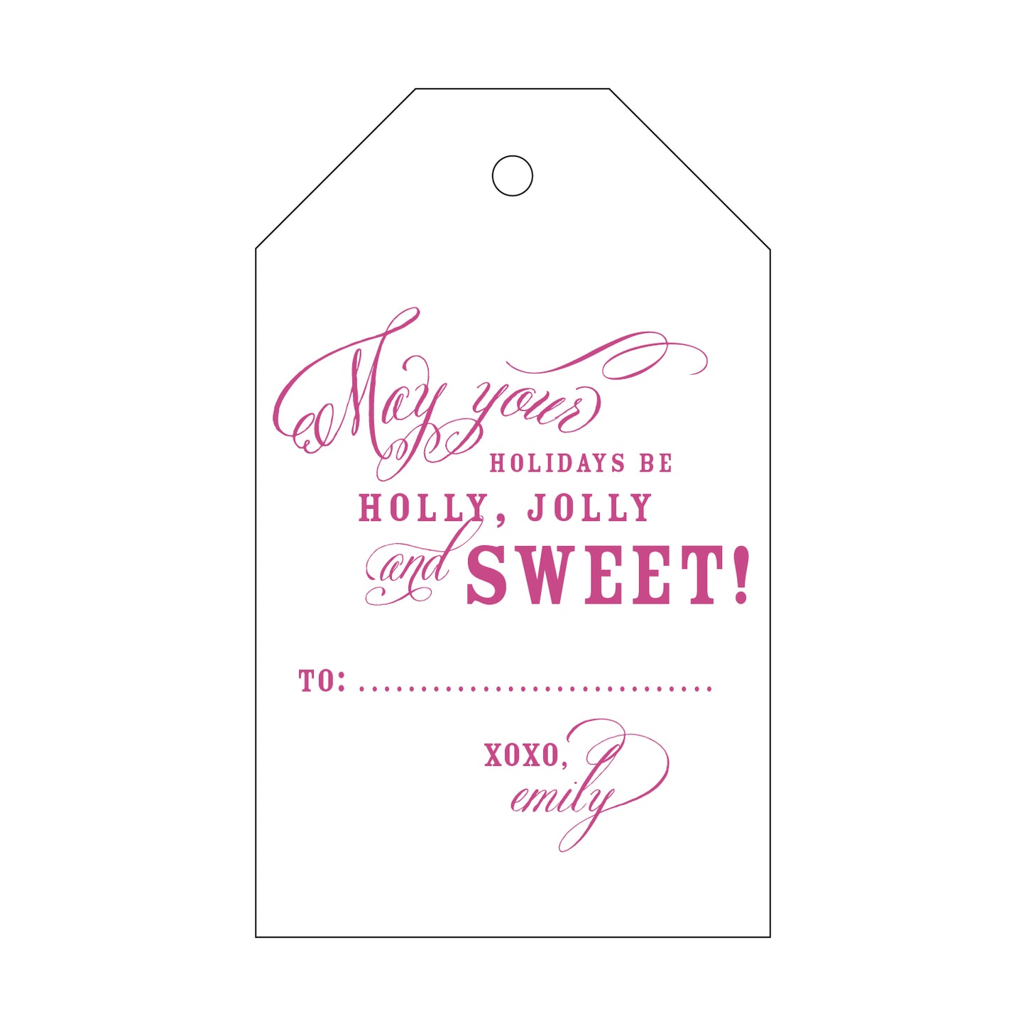 Personalized Gift Tag - T64