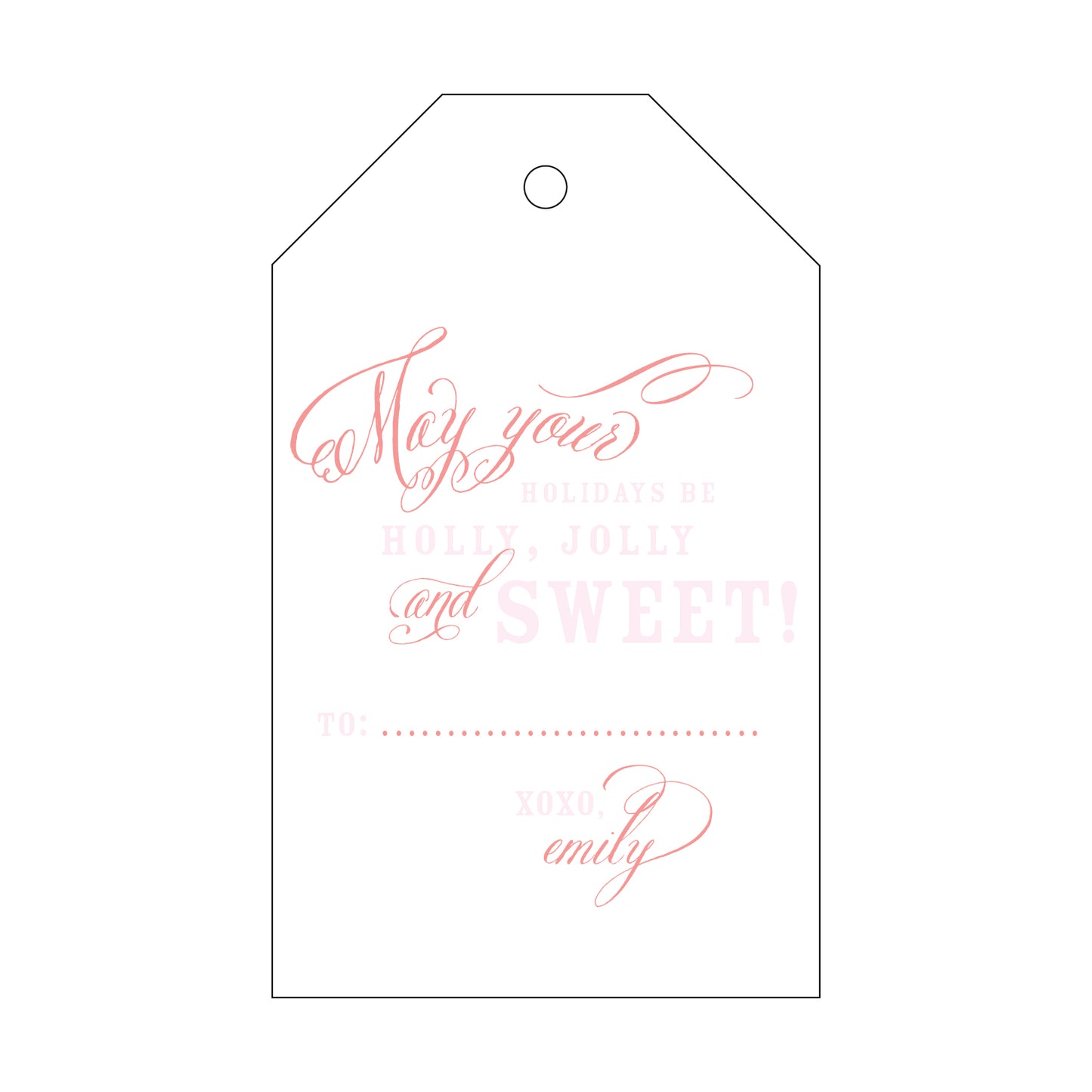 Personalized Gift Tag - T64