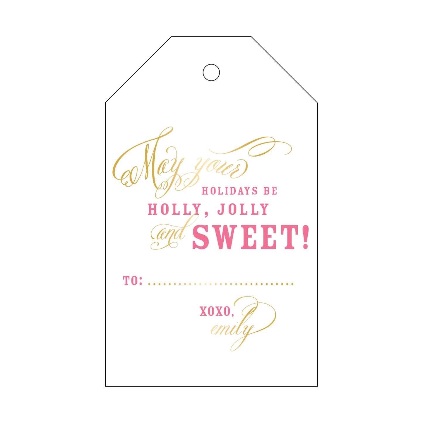 Personalized Gift Tag - T64