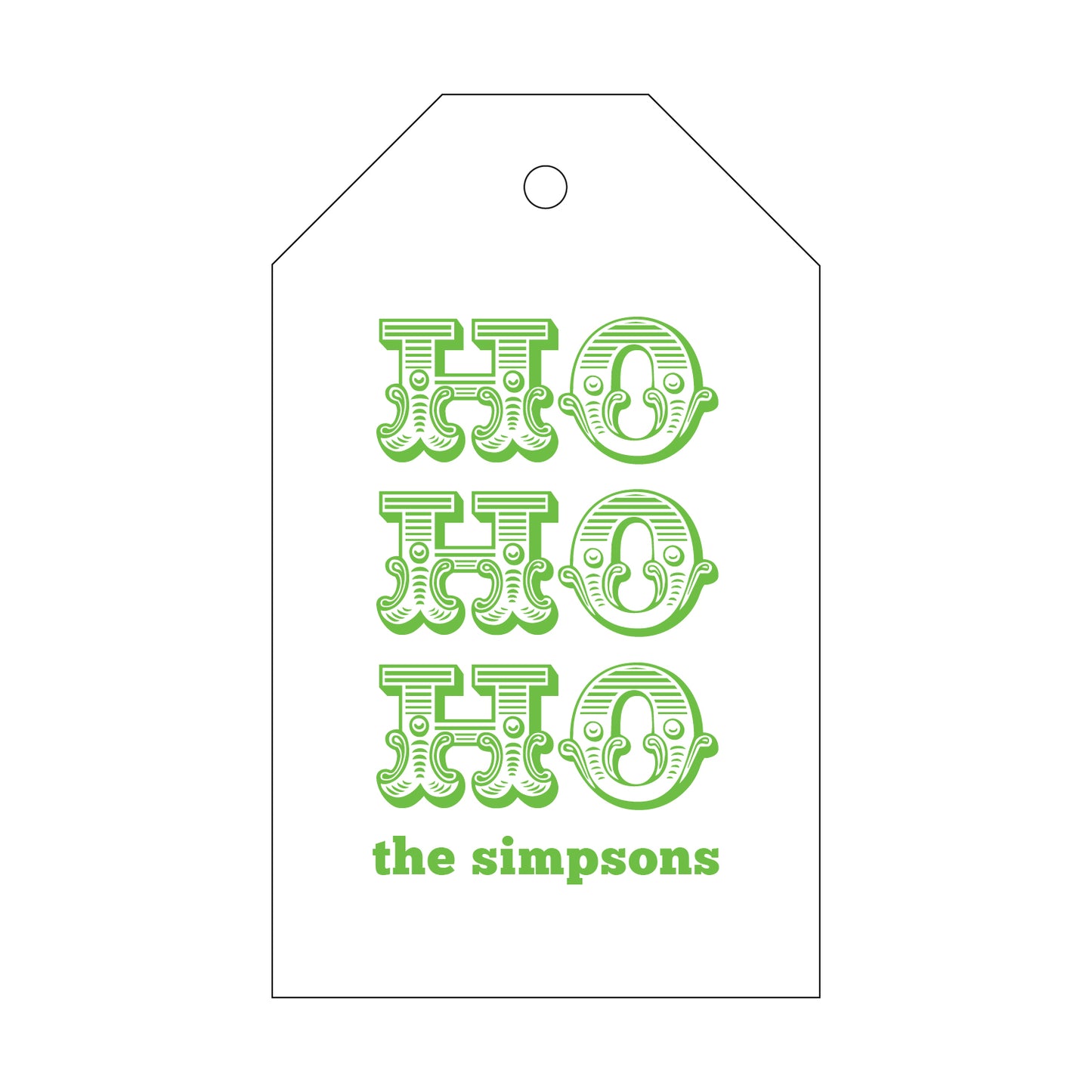 Personalized Gift Tag - T65