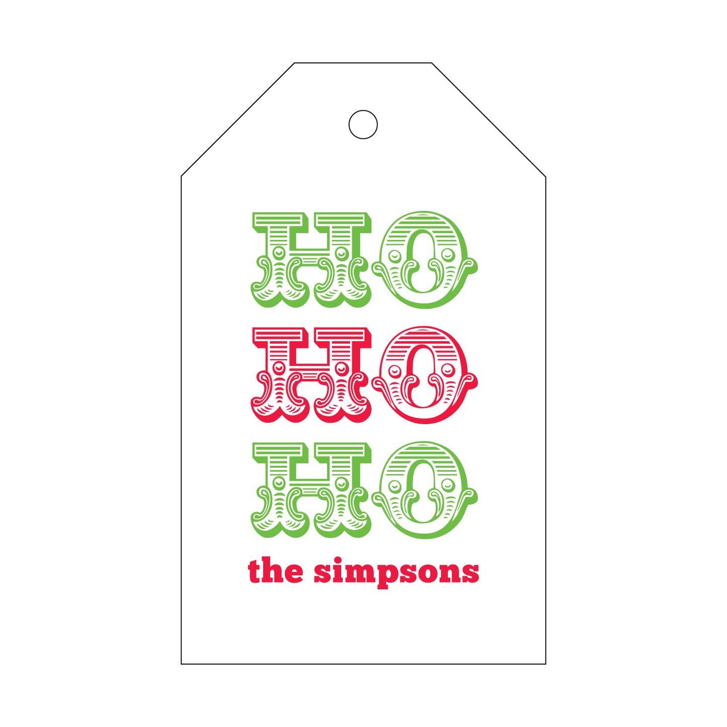 Personalized Gift Tag - T65